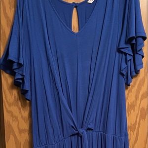 Femme by Tresics size XL cobalt blue jumpsuit.